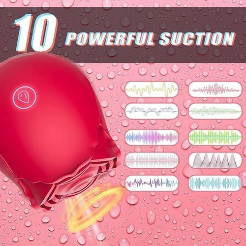 Premium Waterproof Rose Vibrator | Gentle Clitoral Suction Stimulator for Intimate Pleasure