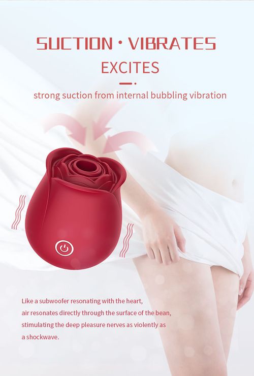 Premium Waterproof Rose Vibrator | Gentle Clitoral Suction Stimulator for Intimate Pleasure