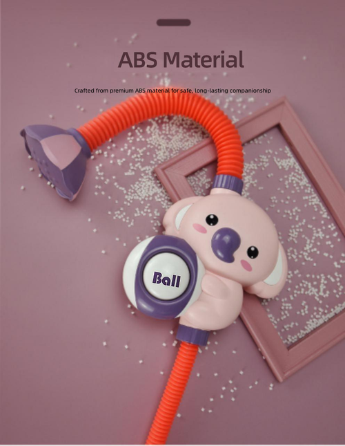 New Elephant Baby Shower Animal Bath Toys Set for Kids with Spinning Squeeze Features Electric Water Spray ABS Plastic