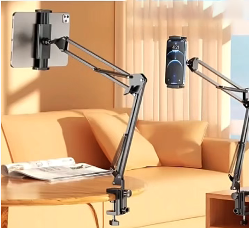 Phone Holder for Desk - Adjustable Bed Phone Holder with Long Arm Clip - Mount, Cellphone gym magnetic