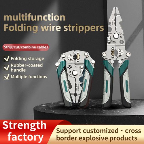 Multifunctional Foldable Wire Stripping Scissors with Electrical Test⚡️✂️