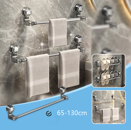 Adjustable Suction Cup Towel Bar🏠