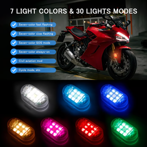 Wireless Remote Control Anti-Collision Led Strobe Lights