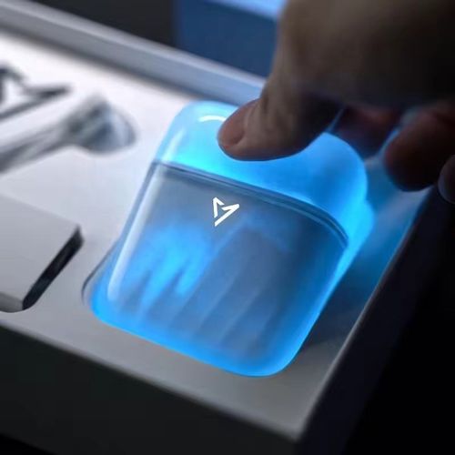 New BT5.4 Tws Anc Wireless Earbuds Noise Cancellation Tws Headphones Transparent Flashing Light Earphone