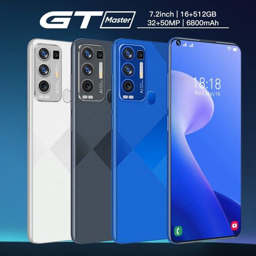 Wholesale Cheap 5G Realme 7.2 Inch Gt Master Gaming Mobile Phones Dual Sim Card Smartphone 16GB+512GB Face Smart Phone Cellphone