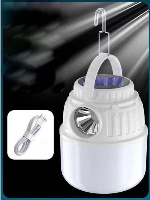 Outdoor Solar Rechargeable Foldable Tent Light Waterproof Emergency Camping Lantern