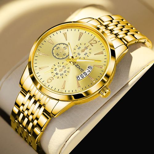 Business Watch Wrist Waterproof Watch for Men Big Dial Multifunctional Smart Quartz Watch