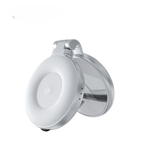 Mini Fill Light Rechargeable 3 Modes Adjustable 180° Flip & Built-in Mirror Magnetic Mobile Phone Selfie Ring Light