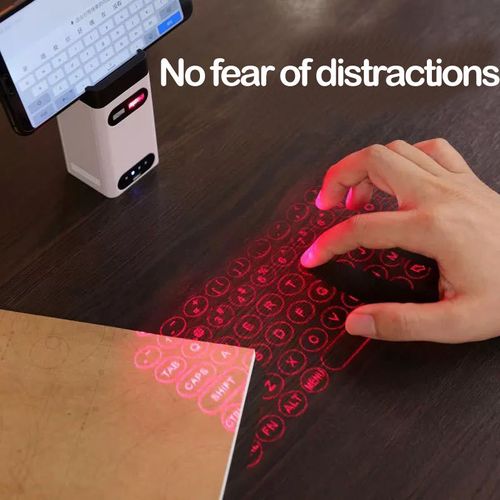 BT Virtual Laser Keyboard Mobile Phone Universal Mouse Mobile Phone Bracket Mobile Power Function Projection Keyboard