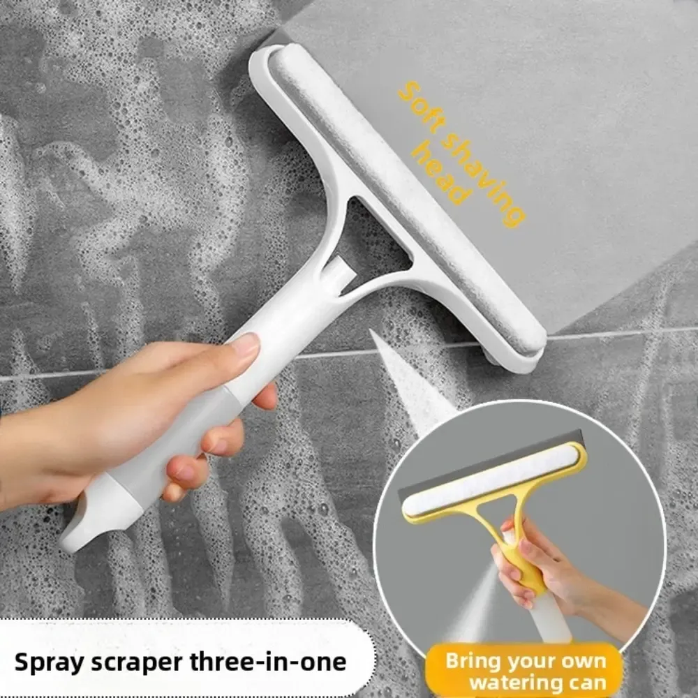 Multifunctional Glass Wiper Watering Can Sponge Squeegee Cleaning Mirrors Windows Cars Includes Bathroom Accessories Kitchen Use