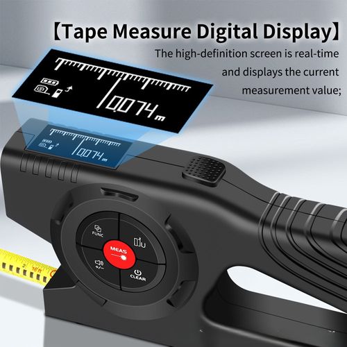SNAKOL 3-in-1 Smart Electronic Measuring Tape Digital Laser Rangefinder Tape Measure Rechargeable Laser Rangefinders