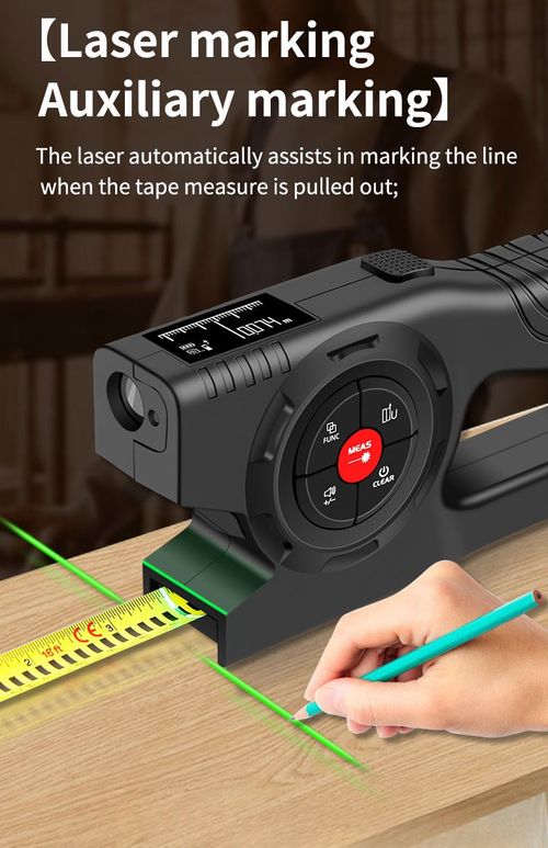 SNAKOL 3-in-1 Smart Electronic Measuring Tape Digital Laser Rangefinder Tape Measure Rechargeable Laser Rangefinders