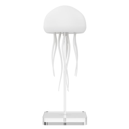 Modern RGB Gradient Jellyfish LED Table Lamp Rechargeable ABS Night Light Voice Control for Bedroom Application Type-C Bedside