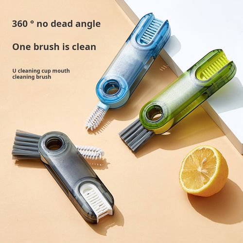 New Arrived 3 in 1 Bottle Gap Clean Brush Multifunctional Brush Cup Crevice Cleaning Tools Mini Silicone Cup-Holder Cleaner