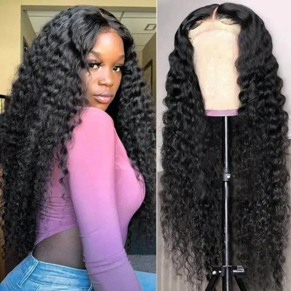 women's pre-pulled hairline long wavy wig