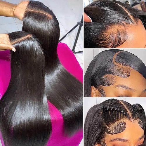💕HD lace realistic black women's straight wig, so natural and soft🥹🤎 I love it