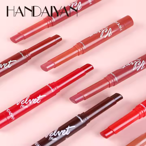 💄Handiyan lipstick set 8 colors waterproof matte velvet lipstick long-lasting mineral lip gloss non-stick nude series lip gloss