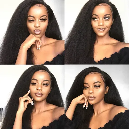 🔥180% Density HD Lace Front Wig with Baby Hair Realistic Black Women Straight Wig🙌🏾