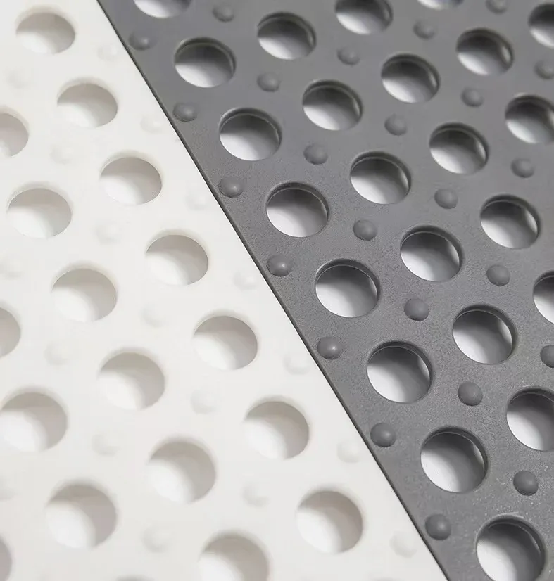 Bathroom and kitchen anti-slip mats can be spliced（15 gray and 15 white）