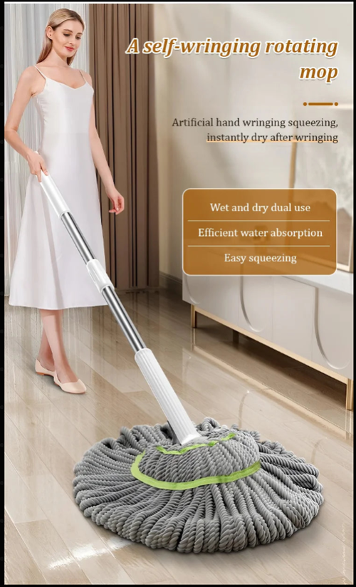 Self-wringing mop