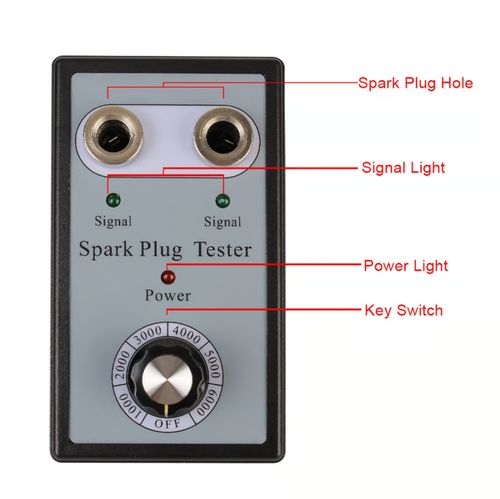 Dual Hole Car Spark Plug Tester Ignition Plug Analyzer Diagnostic Detector