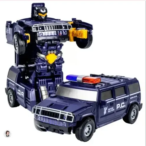 Electric Transforming Police Car🔥