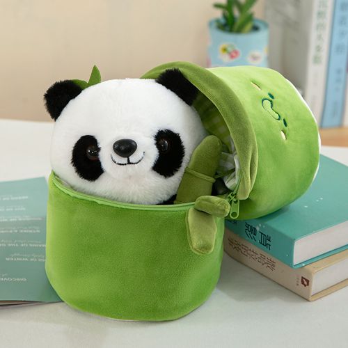 Bamboo-tube Panda Doll Comfortable Plush (Get Jewelry inside every toy)