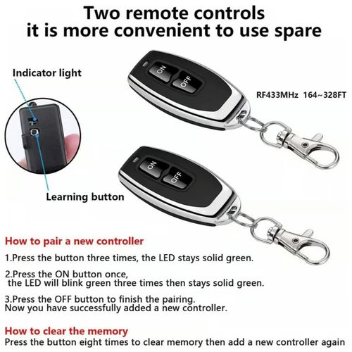 🔥 Wireless Remote Switch🔧（2 remote control）