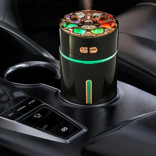 Car Air Diffuser Air Humidifier With Colorful Light
