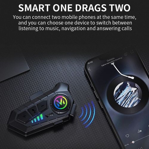 Y10 Helmet Bluetooth Earphones - Waterproof and Noise-Canceling Motorcycle Helmet Earphones