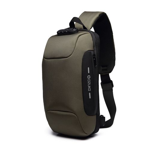 OZUKO Men's Chest Bag — Premium, Waterproof, Multi-functional Crossbody Sling Bag for Sports, Commuting, and Everyday Carry