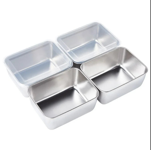 🔥🔥🔥Stainless Steel Square Plate（With Lid）🔥🔥🔥