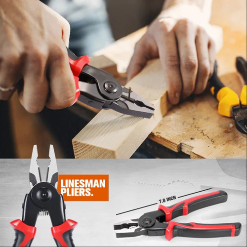 Multifunctional 5-in-1 Interchangeable Head Pliers Tool Set