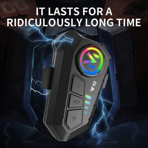 Y10 Helmet Bluetooth Earphones - Waterproof and Noise-Canceling Motorcycle Helmet Earphones