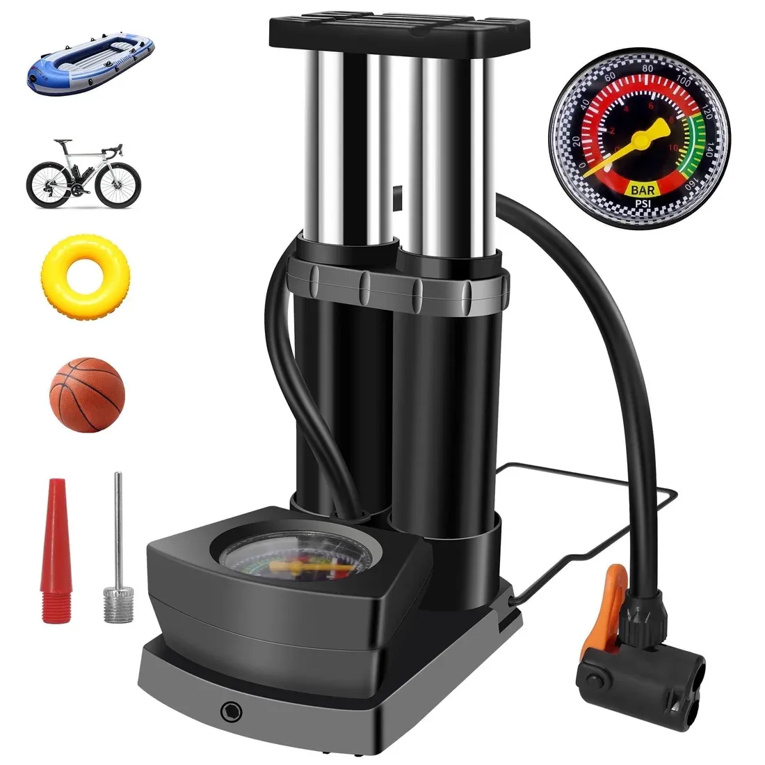 Portable High Pressure Foot Air Pump Compressor for Car and Bike Air Pump