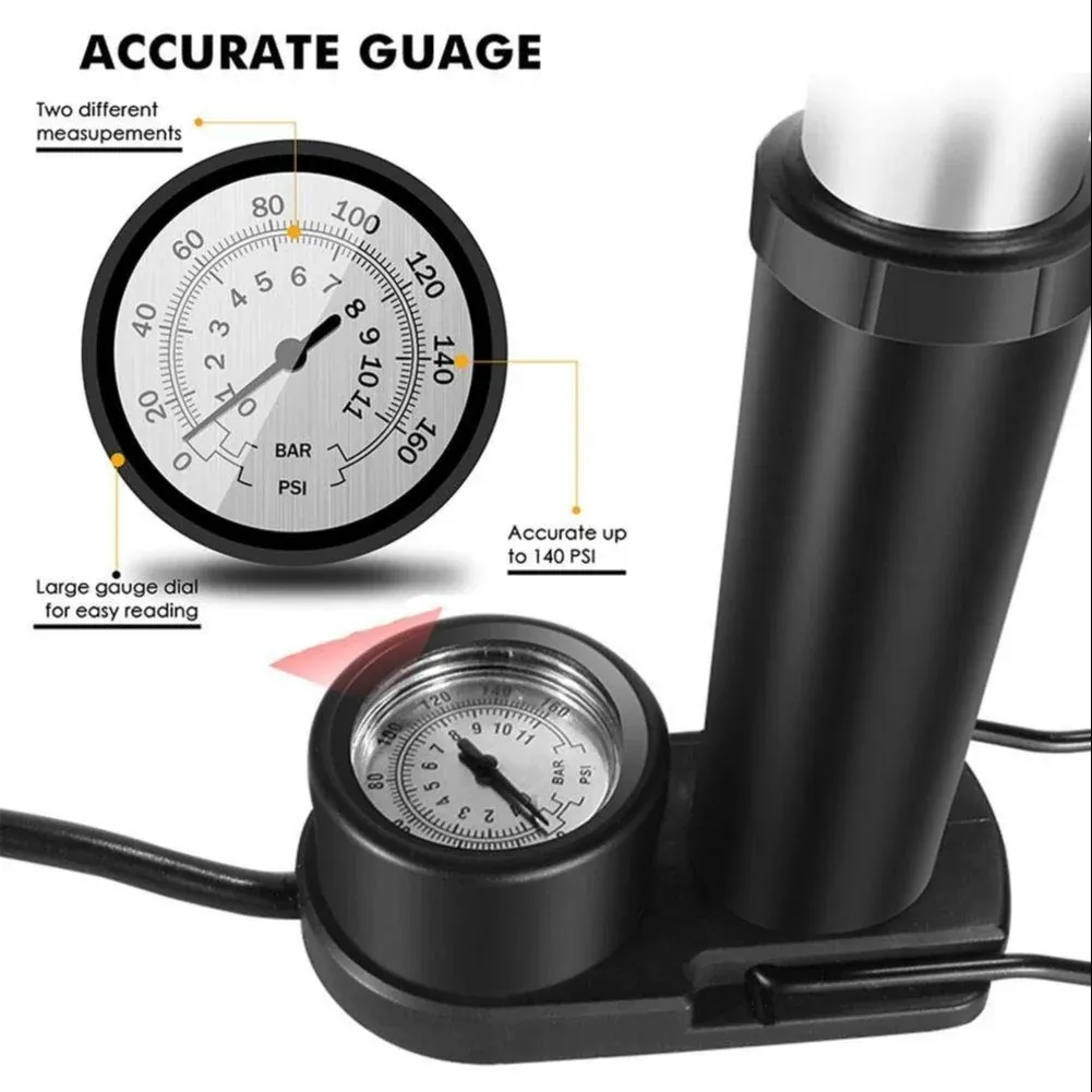 Portable High Pressure Foot Air Pump Compressor for Car and Bike Air Pump