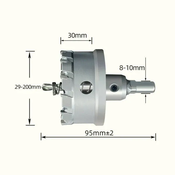 🎁 Carbide hole cutter for metal