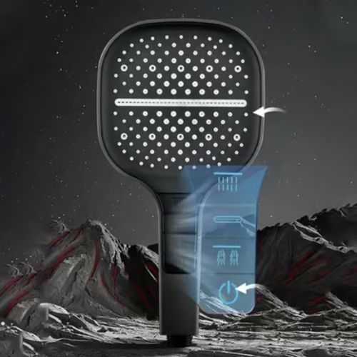 8-speed Oversized Panel Pressurized Shower Head
