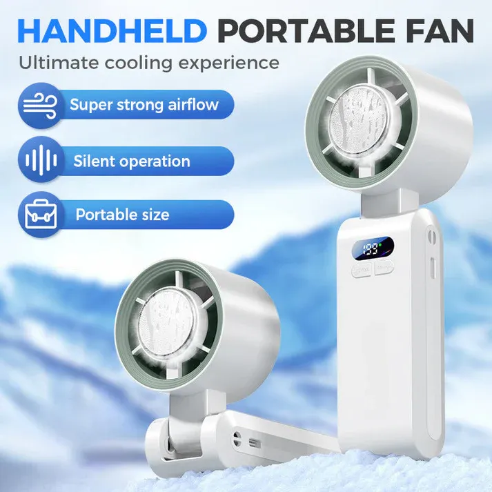 🧊Handheld Portable Fan with Ice Cooler