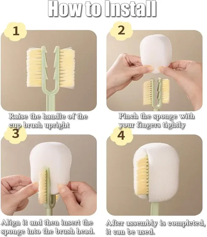 5-in-1 Multifunctional Cup Brush: The Ultimate Cup-Cleaning Tool(Limited-Time Offer: Buy One, Get One Free)