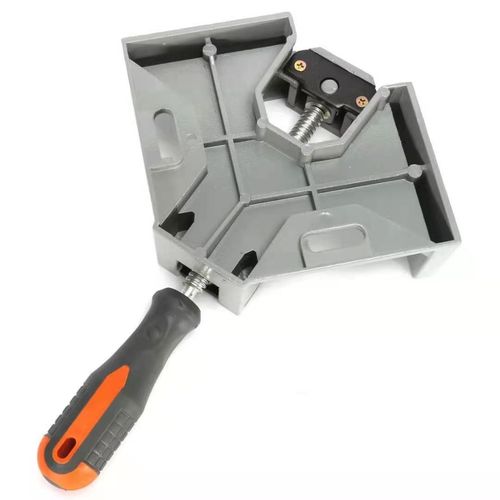 2pcs Right Angle Clamp, Aluminium Alloy Adjustable 90 Degree Corner Clamp, High Precision Woodworking Clamp Picture Frame Cabinet Clamp For Welding Framing Drilling Doweling