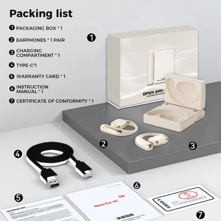 Monster AC530 Ear-Hook Wireless Bluetooth Headphones — Bone Conduction Concept, Non-In-Ear Design, Dual-Foldable — Ideal for Sports and Running