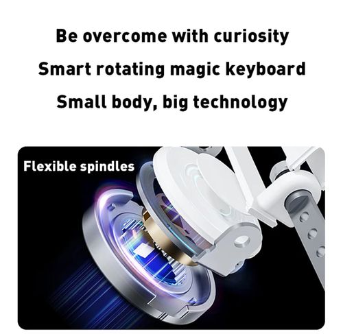 Upgraded 360-degree rotating keyboard