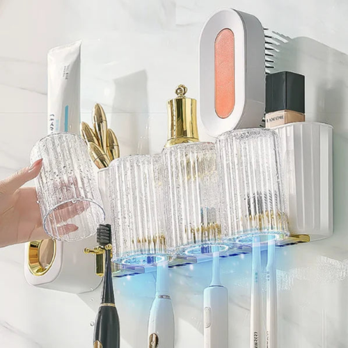 Wall-Mounted Toothbrush Holder