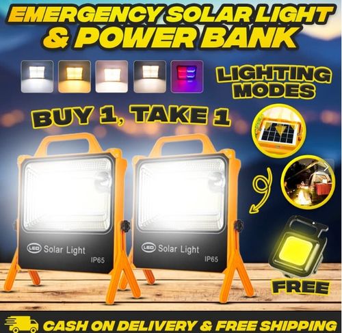 EMERGENCY SOLAR LIGHT& POWER BANK