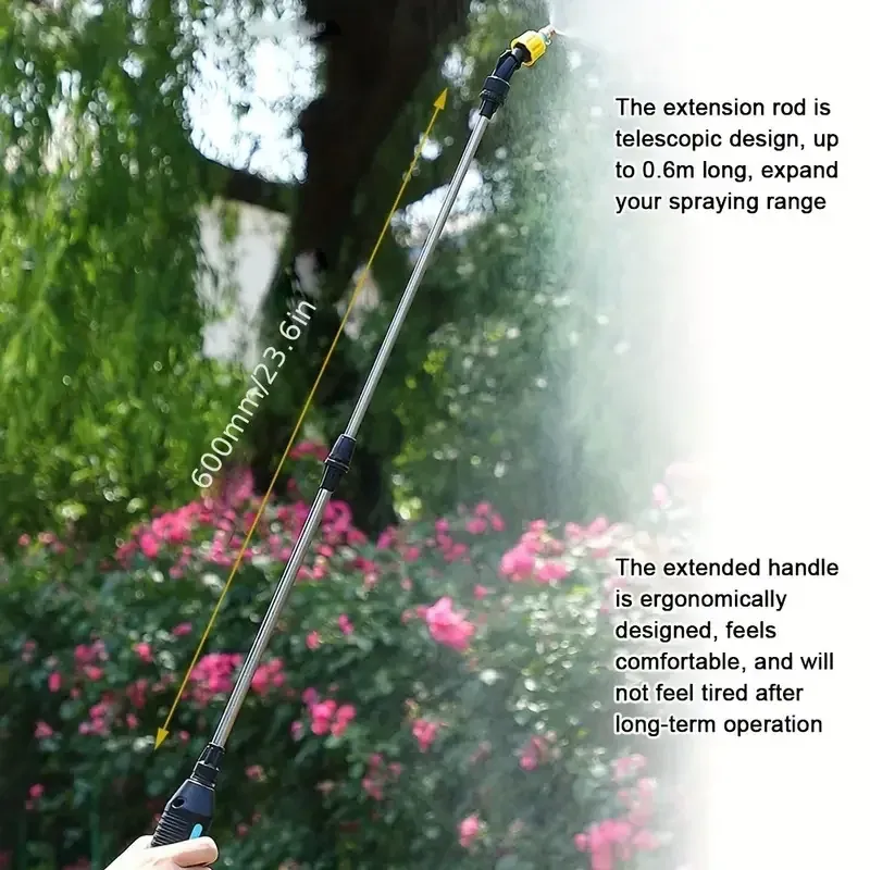 1pc Electric Shoulder Sprayer 1.32gal Electric Watering Can Gardening Watering Can Sprayer Electric Sprayer Disinfection Spray