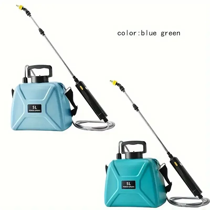 1pc Electric Shoulder Sprayer 1.32gal Electric Watering Can Gardening Watering Can Sprayer Electric Sprayer Disinfection Spray