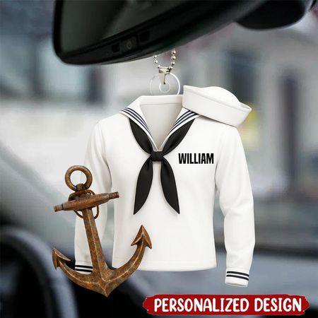 Sail With Courage & Pride-Ornamento de acrílico personalizado del coche