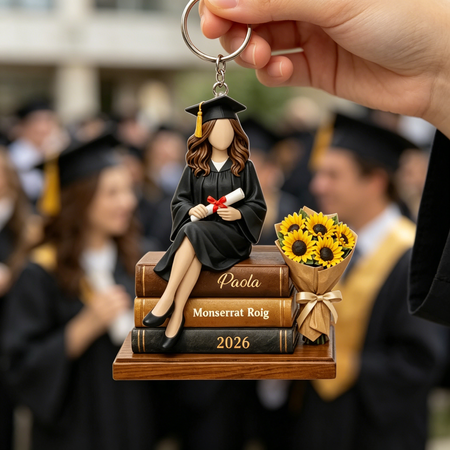 Llavero de Graduación Personalizado - Regalo para Graduados Clase 2026