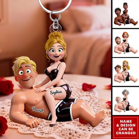 Llavero de pareja de diversión, Regalos personalizados para pareja